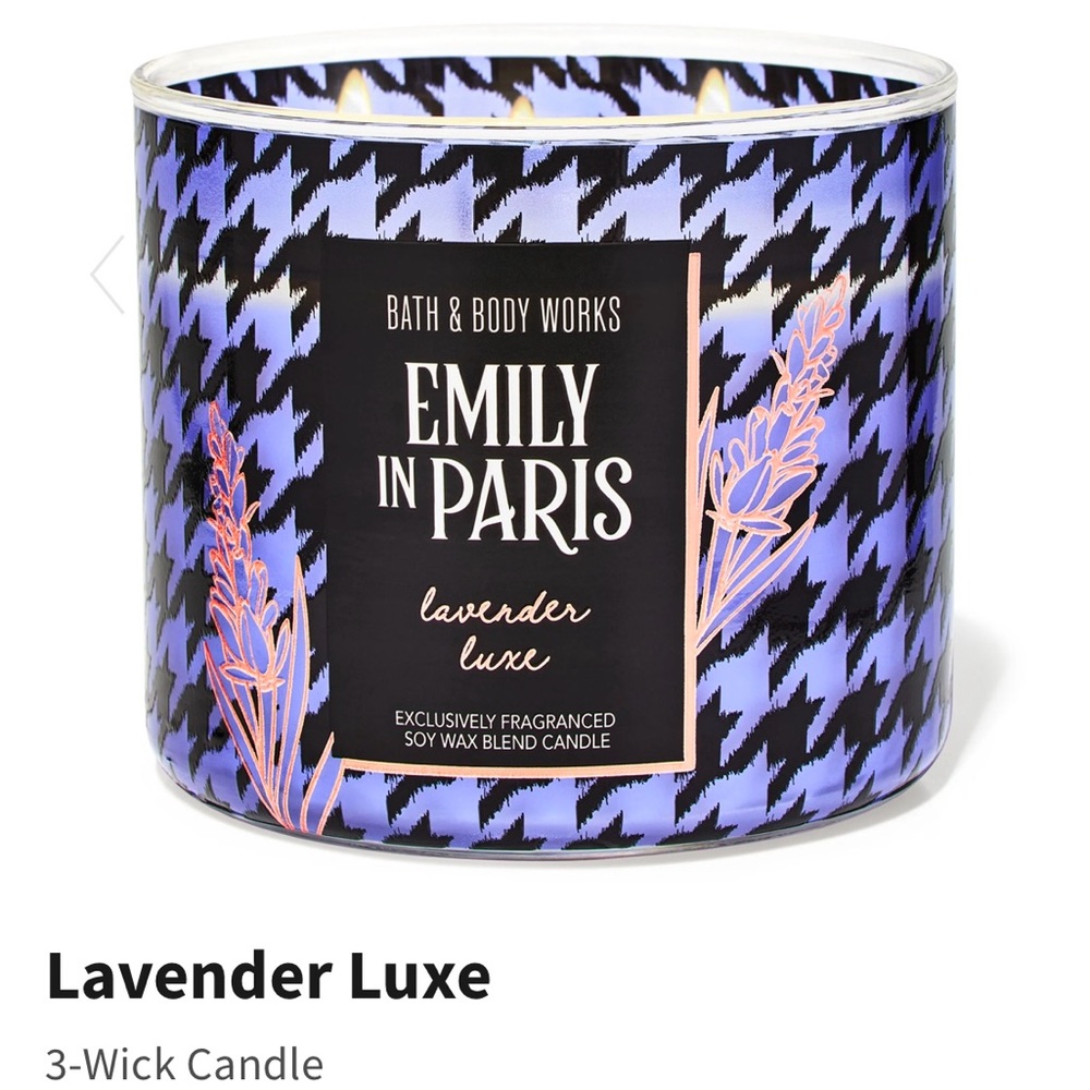 🆕BATH & BODY WORKS 🎉LIMITED EDITION🎉 3 WICK CANDLE/ EMILY IN PARIS